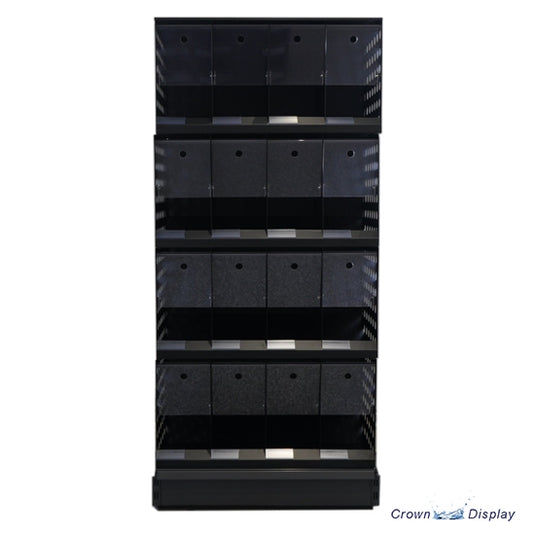 a 800mm wide crisp shelving unit for use in retail display