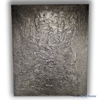 Load image into Gallery viewer, a photograph showing a large piece of stylised artwork hung with a set of invisible spring mounted clips
