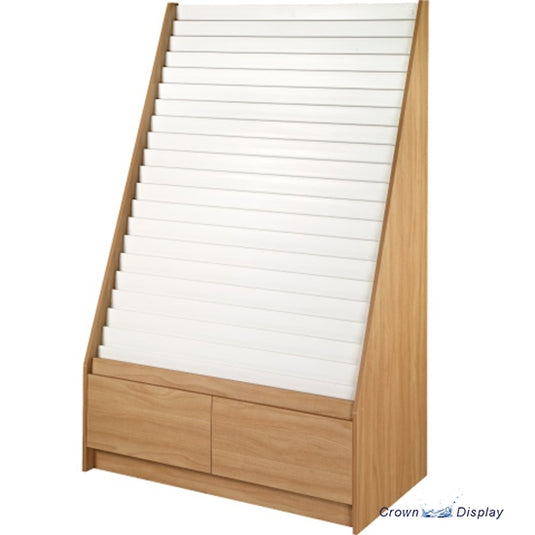 21-tier super value greetings card unit available in a range of widths and finishes