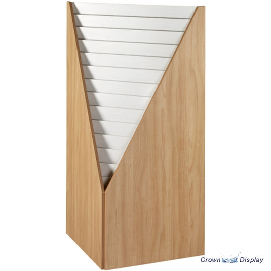 corner unit for displaying greetings cards available in a range of finishes