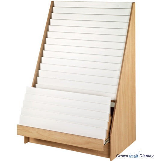 concealed drawer greeting card display unit