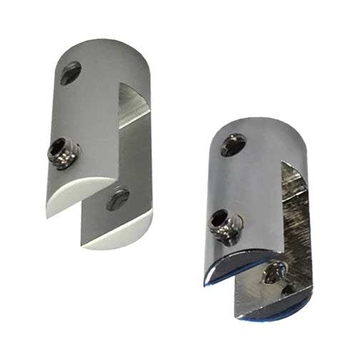 Load image into Gallery viewer, wire sign hanging clips in a chrome finish for panels up to 6mm thick
