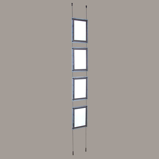 Portrait LED Light Window Pocket Display Kit Quad A4 (6200315)