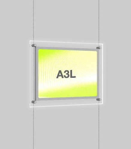 Load image into Gallery viewer, Landscape LED Light Window Pocket Display Kit Single A3 (6201515)