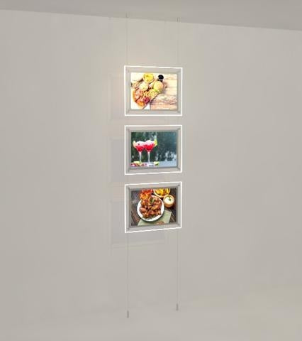 Load image into Gallery viewer, Landscape LED Light Window Pocket Display Kit Triple A3 (6201715)