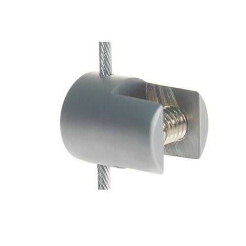 satin vertical cable clip for 3mm cable for panels up to 8mm thick