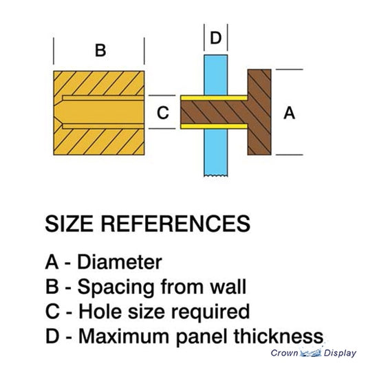 Hollow Stainless Steel Standoff 16mm x 20mm (7235717) SPECIAL OFFER