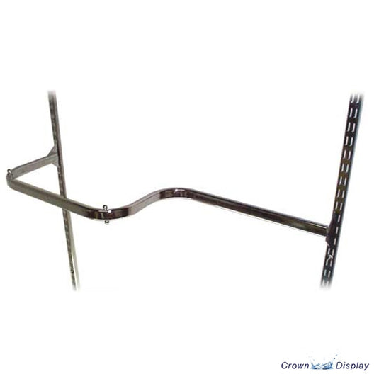 D straight rail 1m length for twin slot shelving systems