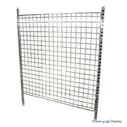 A mesh panel for using with Twin Slot shelving system. Available in 500mm and 1m heights.