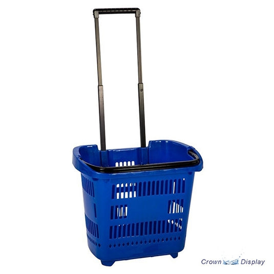 basket trolley with a telescopic handle