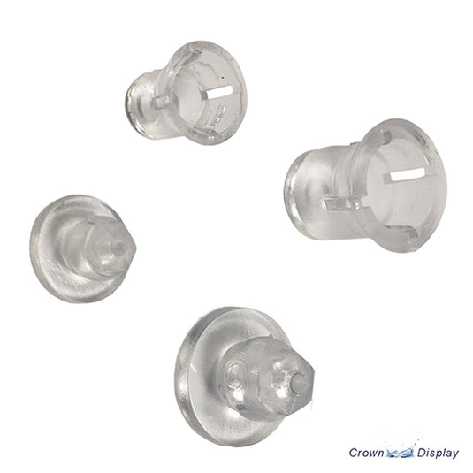 clear plastic rear letter and number fixings
