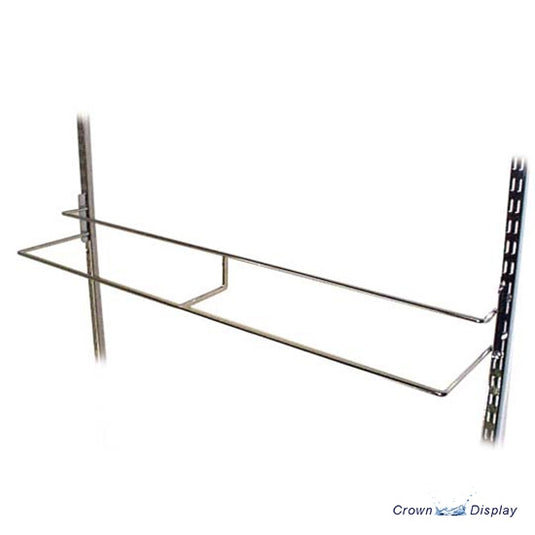 shoe display unit for use with twin slot or similar wall channel retail display system