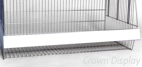 storage basket epos strips for retail display