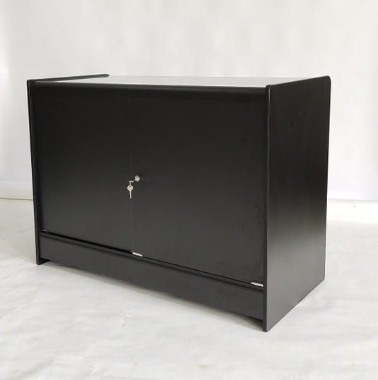 Self-assembly Black Showcase Counter