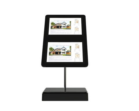 the claralight freestanding LED window display unit with 2 panels