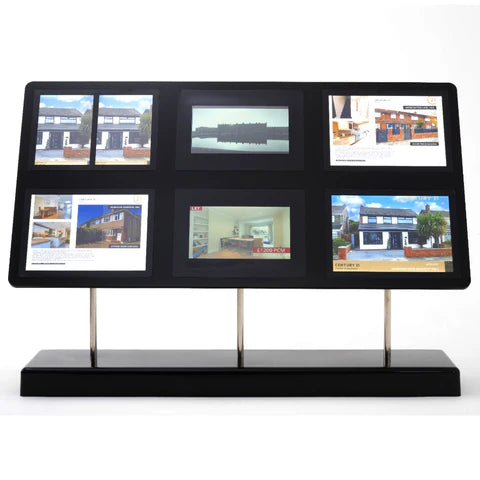 freestanding claralight LED window display unit with 6 panels