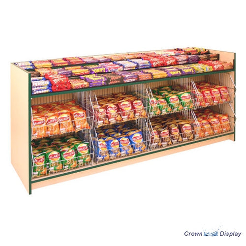 confectionery and crisp display counter unit in a range of finishes