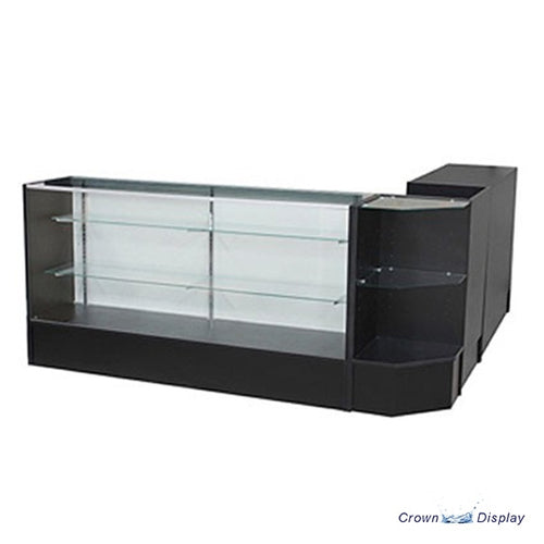combination counter retail display unit with optional gate feature