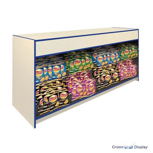 solid top crisp counter for retail display