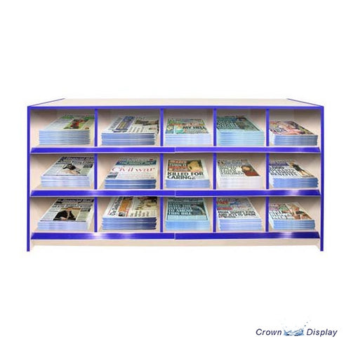 news display counter unit available in various finishes and sizes