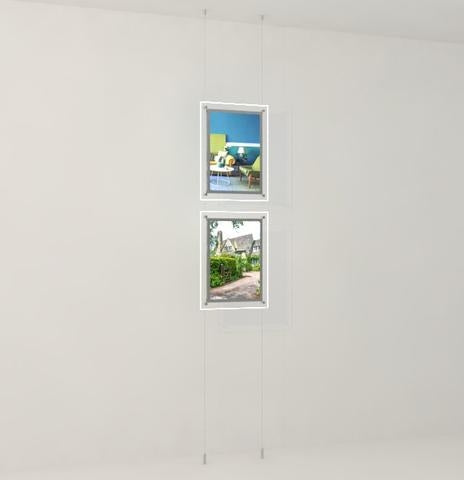 Portrait LED Light Window Pocket Display Kit Double A3 (6201115)