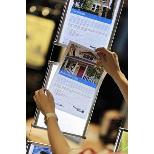 A4 size backlit paper for window pocket displays