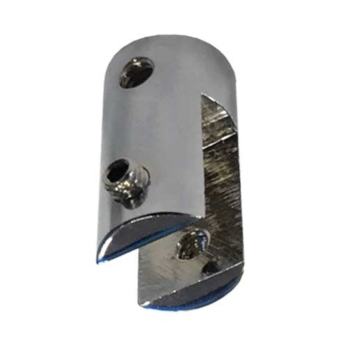 wire sign hanging clip in a chrome finish for panels up to 6mm thick