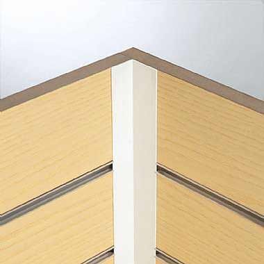 slatwall fixed external/internal L angle corner piece