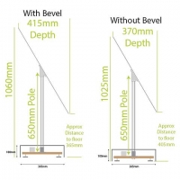 Combination A4 and A3 LED Light Panel 3 panels wide x 2 panels high with bevelled edges (6260915B)